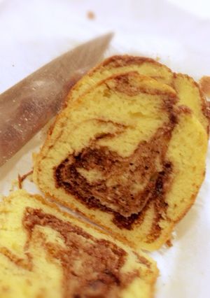 簡単 マーブルパウンドケーキ HM-レシピのメイン写真