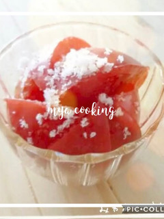 昔ながらの味!トマトの砂糖がけ-レシピのメイン写真