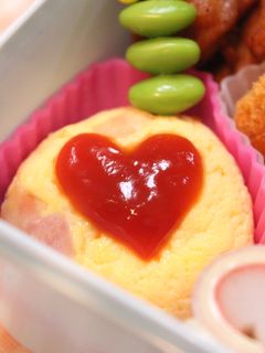お弁当に*レンジで簡単まんまるオムレツ-レシピのメイン写真