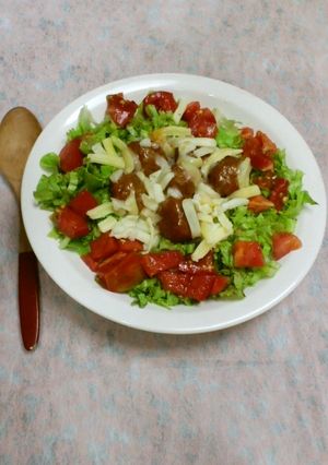 ミートボールで簡単！！タコライス-レシピのメイン写真