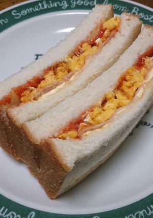 朝ごはん♪卵サンドイッチ-レシピのメイン写真