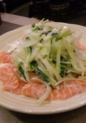 サーモンのカルパッチョ◇シーザー風味-レシピのメイン写真