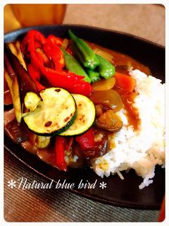 夏野菜チキンカレー-レシピのメイン写真