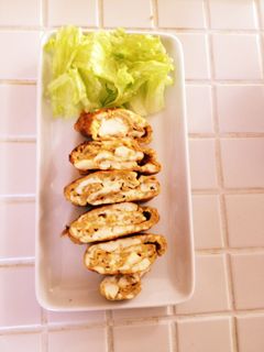 岩のり佃煮と豆腐の玉子焼き-レシピのメイン写真