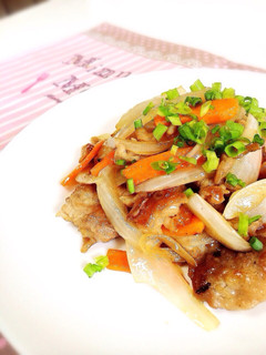 豚肉と玉ねぎの和風酢醤油炒め★-レシピのメイン写真