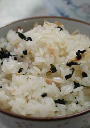 ツナとわかめの　炊き込みご飯-レシピのメイン写真
