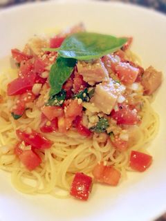 サッパリ美味しい♪ 冷製トマトパスタ-レシピのメイン写真