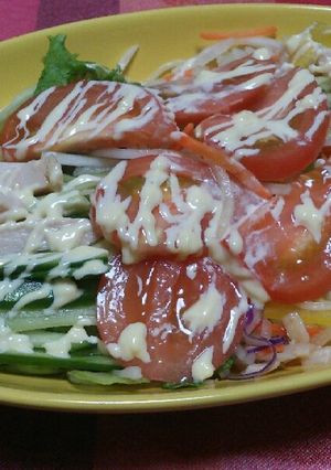 スモークチキンがおいしいサラダパスタ-レシピのメイン写真