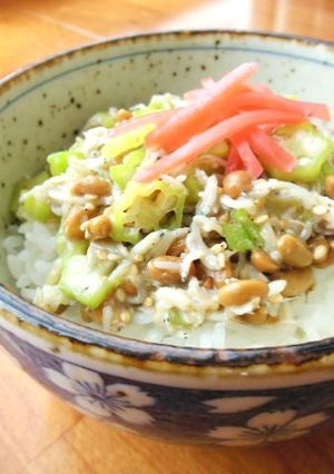 胡麻風味☆しらすとオクラの納豆ご飯-レシピのメイン写真