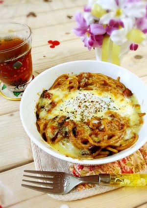 残ったハヤシで卵のせグラタン♪-レシピのメイン写真