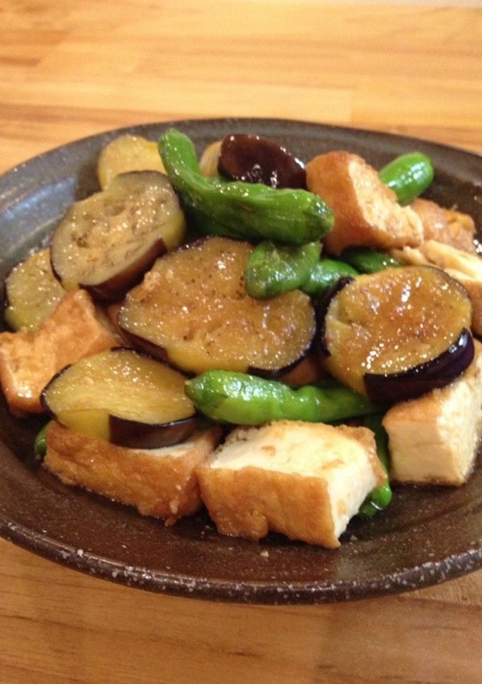 茄子とししとうのポン酢炒め-レシピのメイン写真