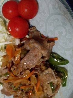 うちの野菜たっぷり生姜焼き♪-レシピのメイン写真