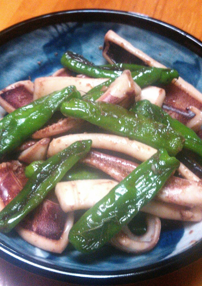 いかとししとうのしょうが焼き-レシピのメイン写真