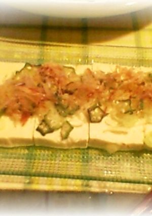 オクラと長ネギ冷奴-レシピのメイン写真