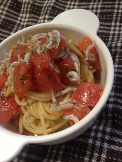 超簡単!しらすとトマトの冷製パスタ☆-レシピのメイン写真