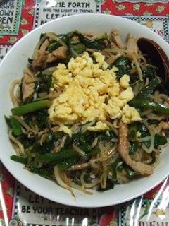 超簡単ニラもやしのキムチ丼-レシピのメイン写真