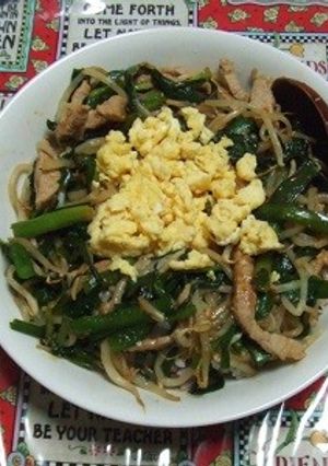 超簡単ニラもやしのキムチ丼-レシピのメイン写真