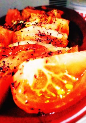 超簡単!オリーブオイルがけトマト♪♪♪-レシピのメイン写真