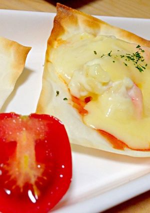 餃子の皮deポテサラピザ♪-レシピのメイン写真