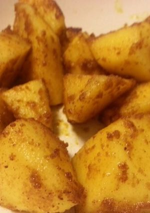 クセになる！リンゴのカレー粉炒め-レシピのメイン写真