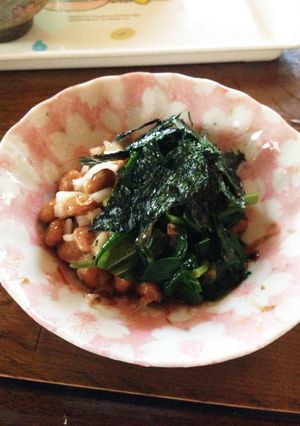 モロヘイヤと納豆の粘りペア-レシピのメイン写真