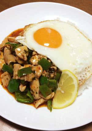 俺流!豆板醤でタイ料理…ガパオライス風-レシピのメイン写真