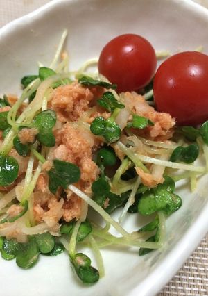 超簡単!ダブル大根と鮭缶の和風サラダ-レシピのメイン写真