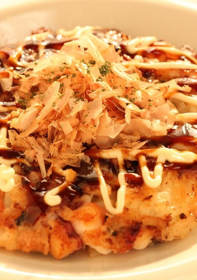 たこ焼き風お好み焼きうどん-レシピのメイン写真
