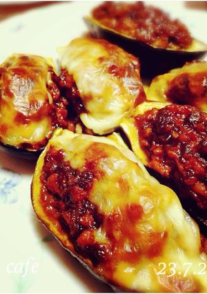 茄子の肉みそ焼き-レシピのメイン写真