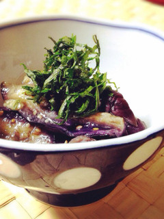 レンジでチン!夏の冷たいお茄子-レシピのメイン写真