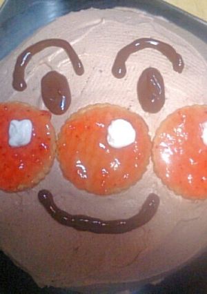 簡単♪アンパンマンのドームケーキ-レシピのメイン写真