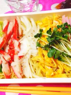 冷やし中華のお弁当-レシピのメイン写真
