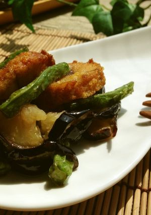 スパイシーカレー塩サバ✿夏野菜マリネ和え-レシピのメイン写真