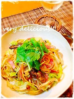 牡蠣の燻製缶で♬簡単彩りパスタ♡-レシピのメイン写真