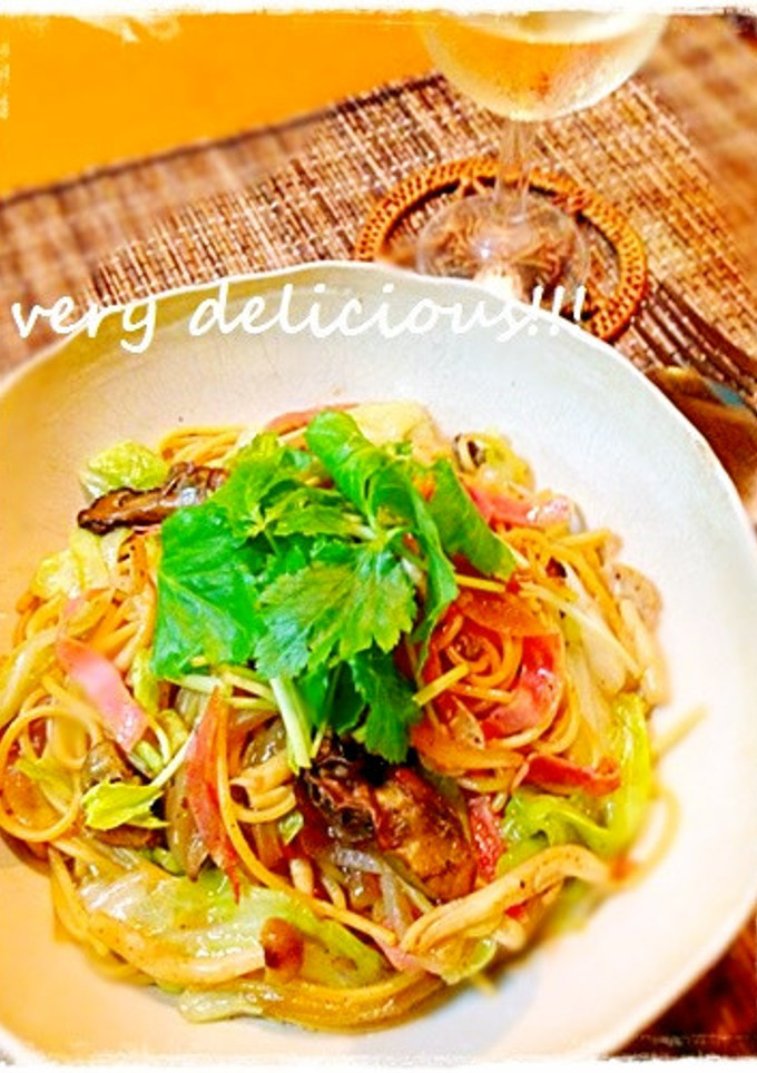 牡蠣の燻製缶で♬簡単彩りパスタ♡-レシピのメイン写真