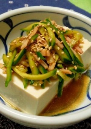 我が家の中華風冷や奴-レシピのメイン写真