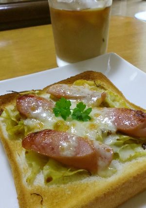 カレーキャベツトースト-レシピのメイン写真