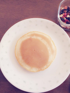 モチモチパンケーキ♡卵&牛乳&油ナシ♪-レシピのメイン写真