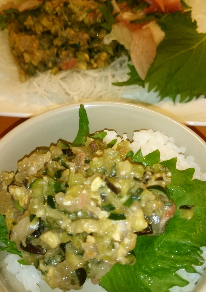 鯵と夏野菜の味噌和え-レシピのメイン写真