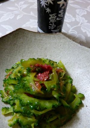 夏の定番☆にがうりの梅風味-レシピのメイン写真