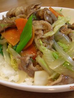 牛肉とたっぷり野菜のあんかけ丼(中華丼)-レシピのメイン写真