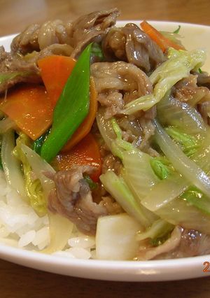牛肉とたっぷり野菜のあんかけ丼（中華丼）-レシピのメイン写真