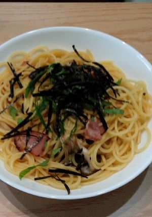 白だしで☆ベーコンとしめじの和風パスタ-レシピのメイン写真