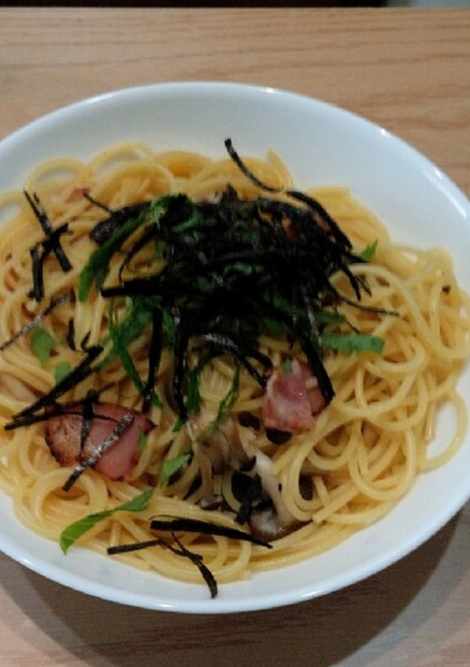 白だしで☆ベーコンとしめじの和風パスタ-レシピのメイン写真
