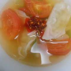 A picture of 餃子スープ・夏風味.
