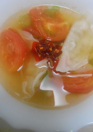 餃子スープ・夏風味-レシピのメイン写真