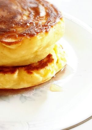 しっとり♡もっちもち♡豆腐入ホットケーキ-レシピのメイン写真