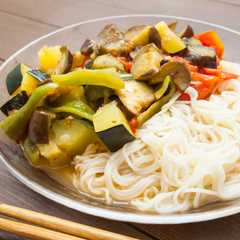 さっぱり蒸夏野菜アンチョビそうめん-レシピのメイン写真