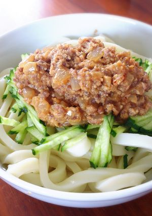 豆腐とひき肉の肉味噌冷やしうどん-レシピのメイン写真