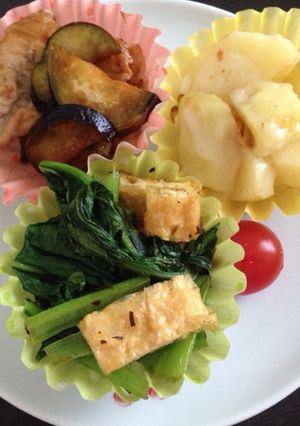 お弁当の一品 小松菜の炒め物-レシピのメイン写真